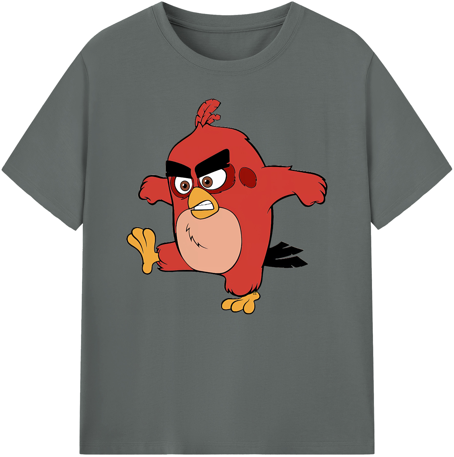 （画像用） Angry Birds アングリーバード 綿100％ メンズ半袖Tシャツ｜肌触りやわらか＆通気性